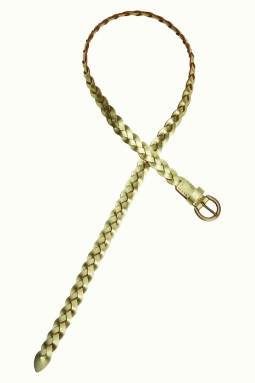 Glitter Braid Belte - Green Envy