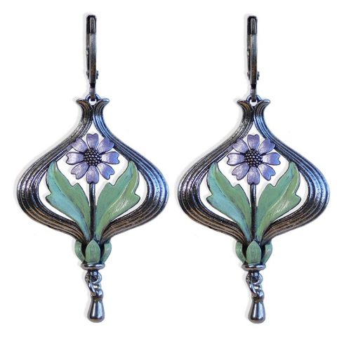 Urban Hippies Øredobber Arabella Lilac & Sage