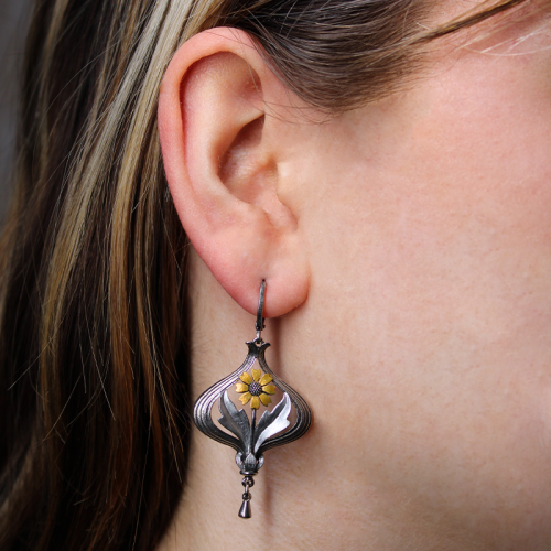 Urban Hippies Øredobber Arabella silver & gold
