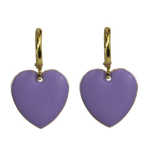 Urban Hippies Øredobber Lilac Hearts gp