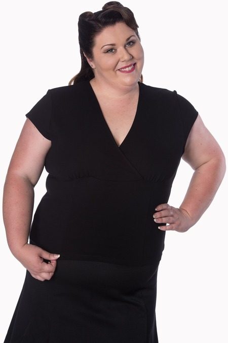 Temptress Topp - Plus Size - Black