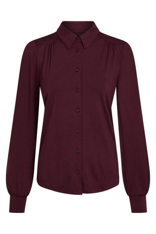 Carina Blouse Viscose Light Porto Red