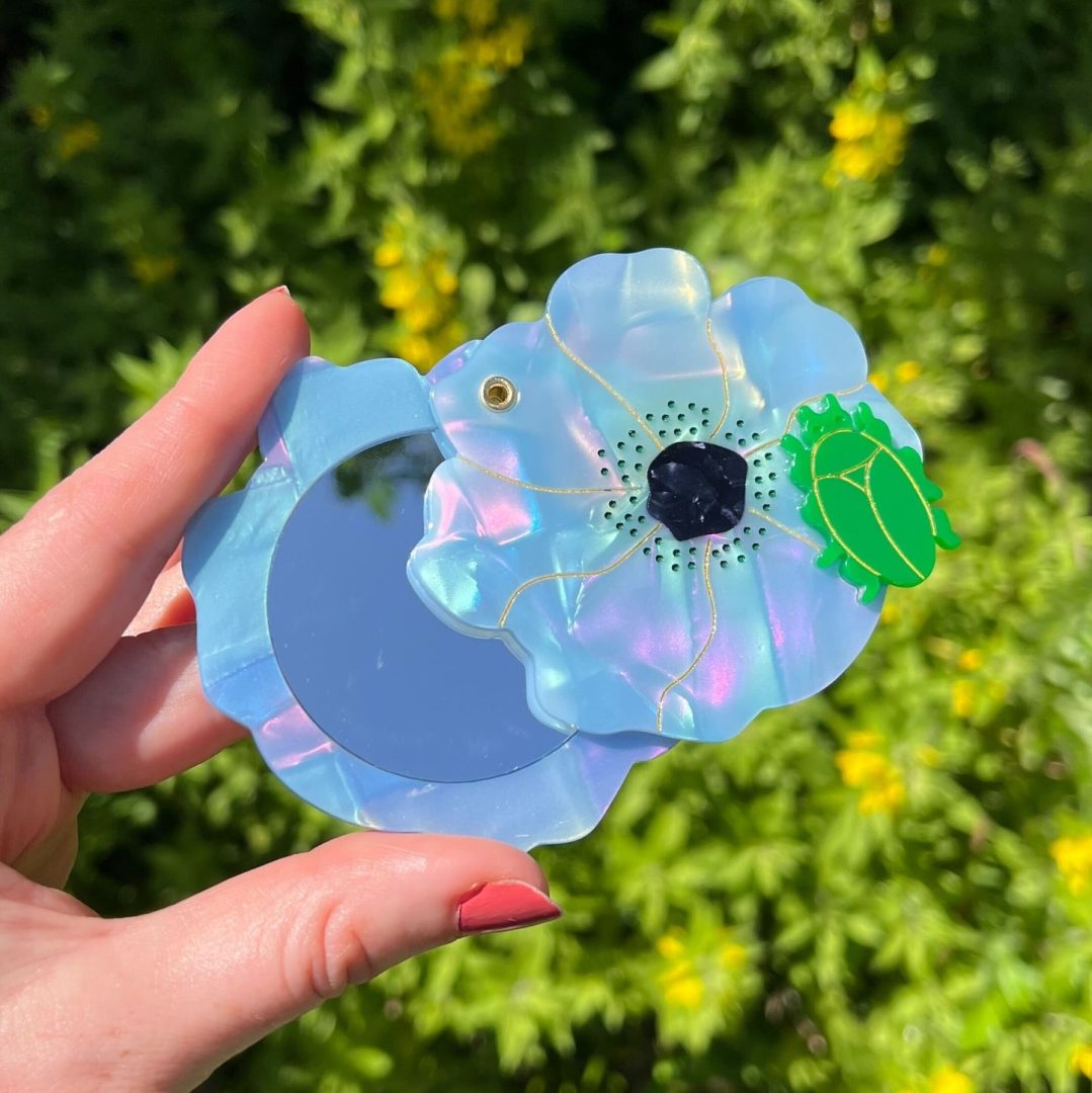 Blue Flower Mirror - Bilde 3