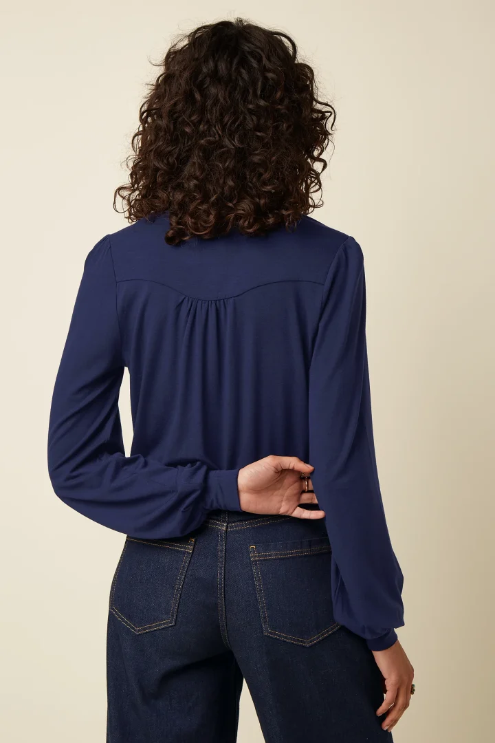 Carina Blouse Tulum Ink Blue - Bilde 5