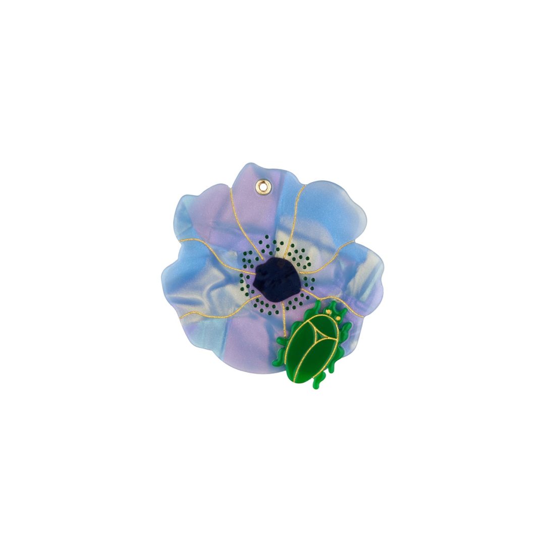 Blue Flower Mirror
