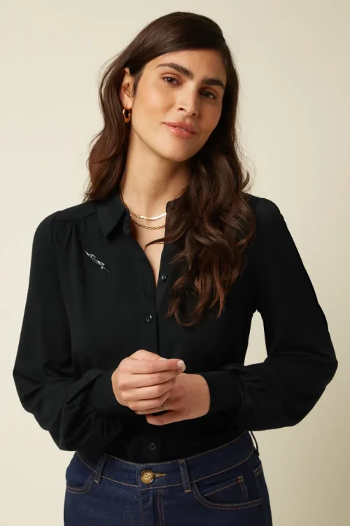 Carina Blouse Tulum Black