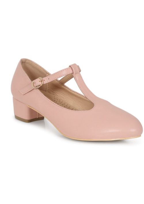 Pink t-strap Mary Jane