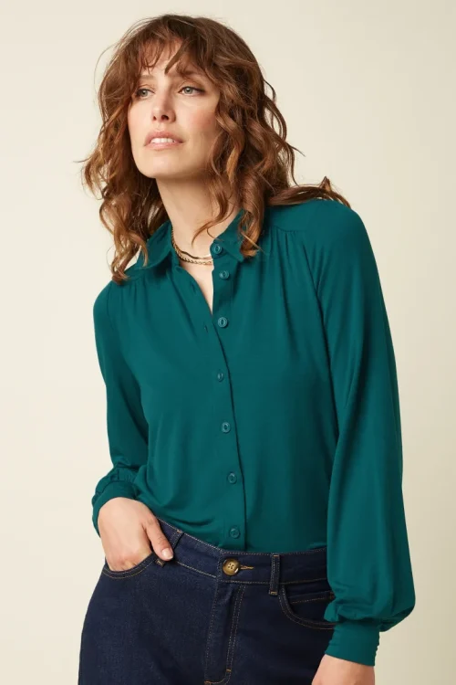 Carina Blouse Tulum Spruced Green