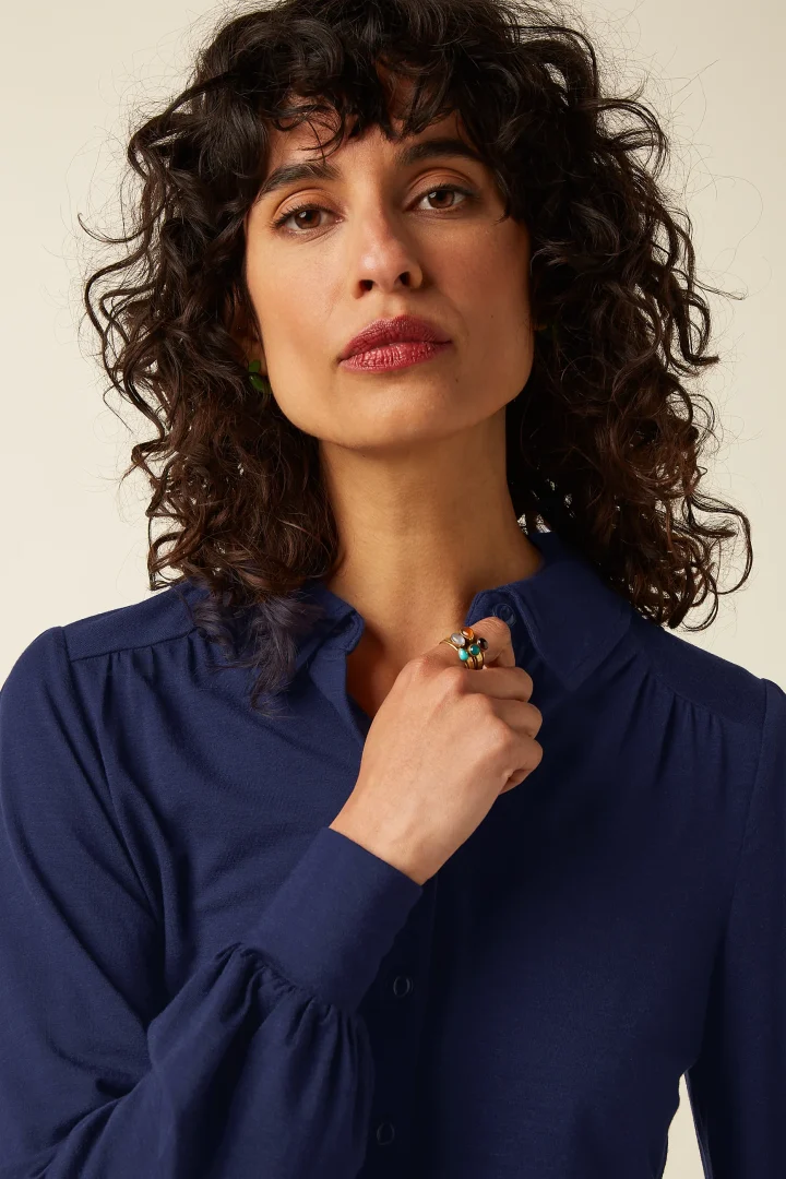 Carina Blouse Tulum Ink Blue - Bilde 4