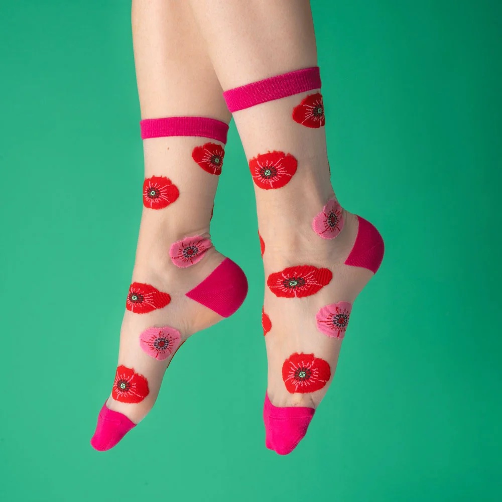 Poppy Sheer Socks - Bilde 5
