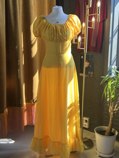 Vintage Gul Kjole