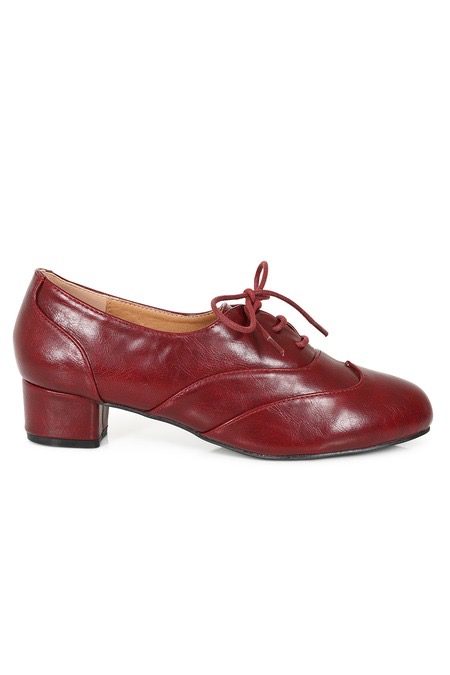 BURGUNDY BELLE EPOQUE BLOCK HEEL - Bilde 2