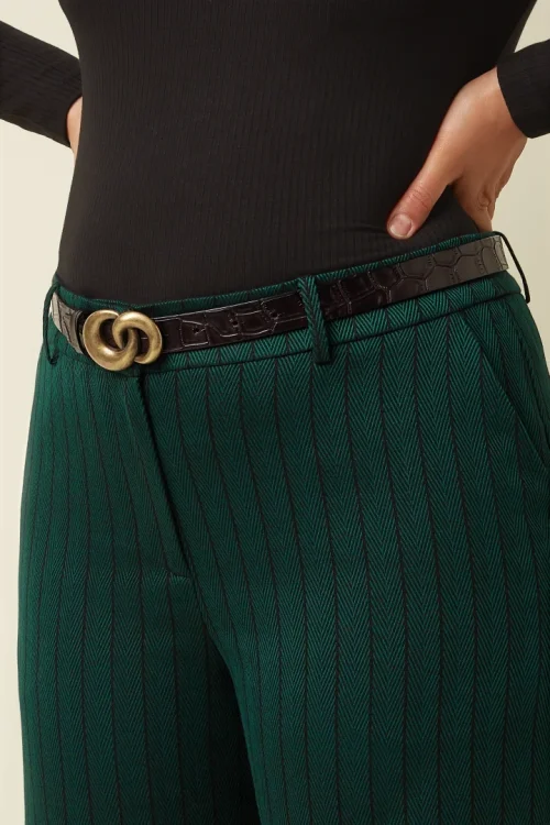 Croco Belte - Rum Brown