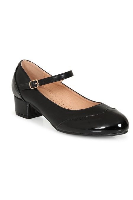 Black broadway Belle block heel