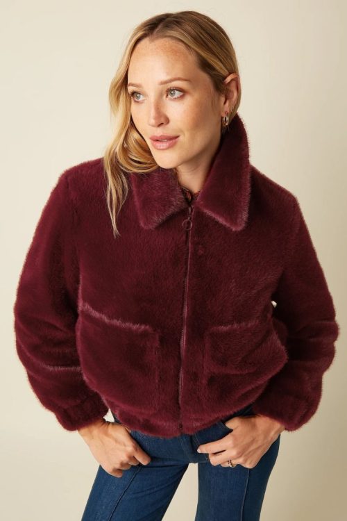 Isla jacket- basil fur