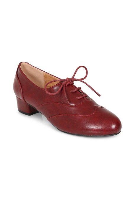 BURGUNDY BELLE EPOQUE BLOCK HEEL