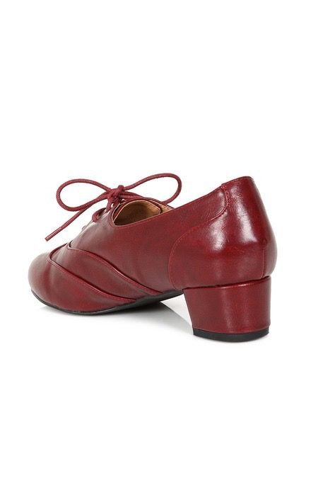 BURGUNDY BELLE EPOQUE BLOCK HEEL - Bilde 3