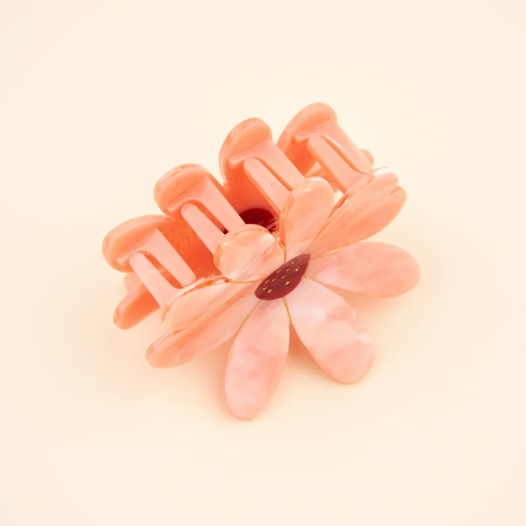 Pink Flower Hair Claw - Bilde 2