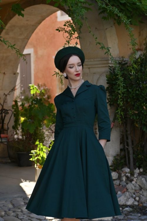 Alyssa Green Swing Dress