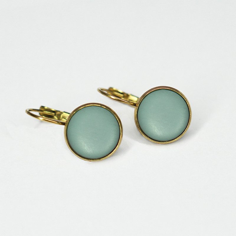 Urban Hippies Øredobber Dots Silky cameo blue GP
